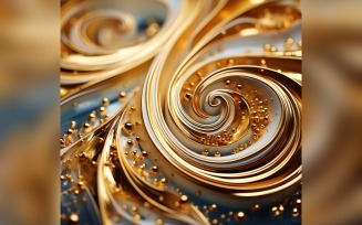 Golden Swirls, Particle Texture, Illustrations Background 138