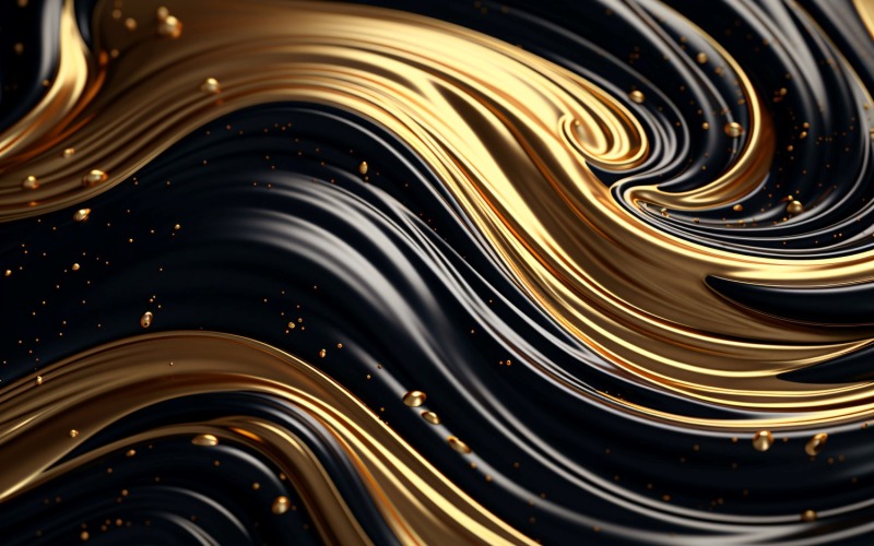 Golden Swirls, Particle Texture, Illustrations Background 142
