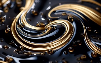 Golden Swirls, Particle Texture, Illustrations Background 59