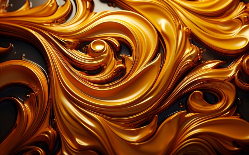 Golden Swirls, Particle Texture, Illustrations Background 67
