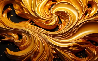 Golden Swirls, Particle Texture, Illustrations Background 68