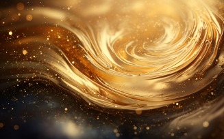 Golden Swirls, Particle Texture, Illustrations Background 96