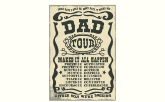Fatherhood Tour PNG, Whiskey Dad Shirt Design, Happy Fathers Day, Vintage Label Dad