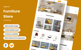 Elegance - Furniture Store Landing Page V2