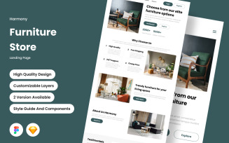 Harmony - Furniture Store Landing Page V1