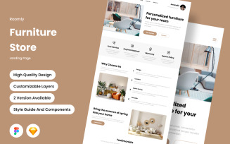 Roomly - Furniture Store Landing Page V1
