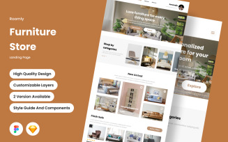 Roomly - Furniture Store Landing Page V2