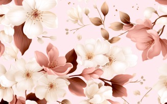 Floral Pattern Tile Background 04