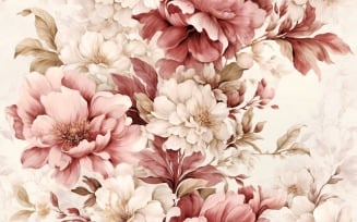 Floral Pattern Tile Background 06