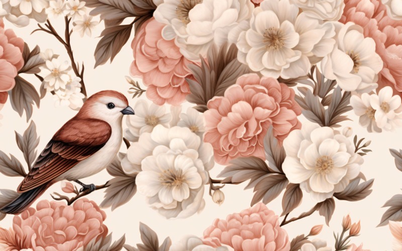 Floral Pattern Tile Background 117