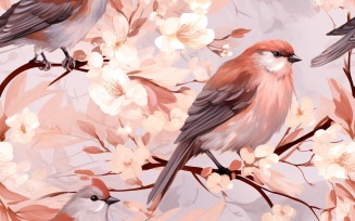 Floral Pattern Tile Background 123