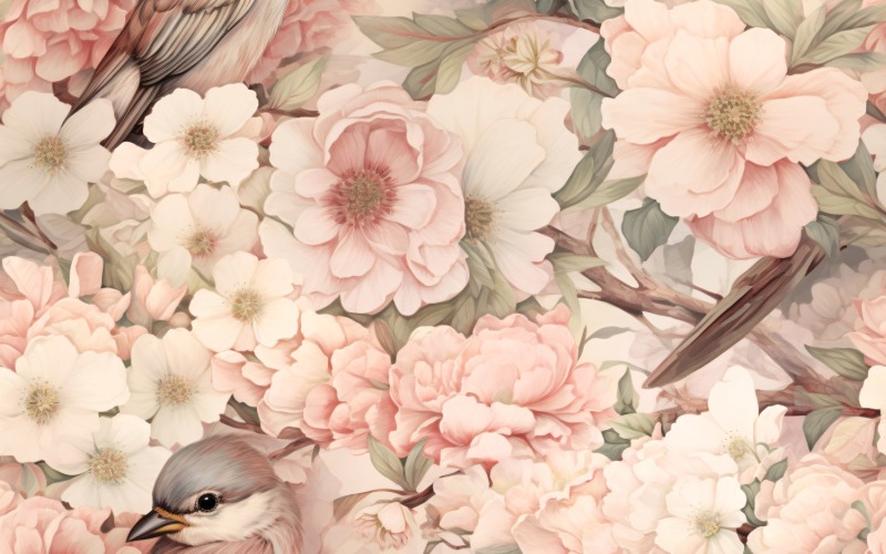 Floral Pattern Tile Background 131