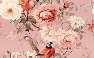 Floral Pattern Tile Background 136