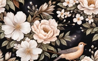 Floral Pattern Tile Background 27