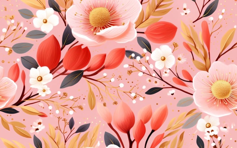 Floral Pattern Tile Background 32