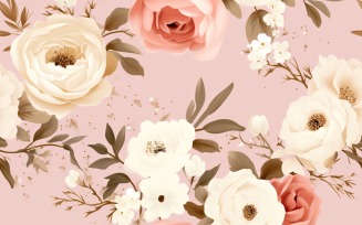 Floral Pattern Tile Background 34