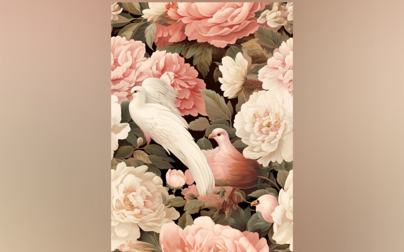 Floral Pattern Tile Background 61