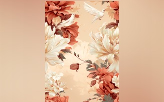 Floral Pattern Tile Background 64