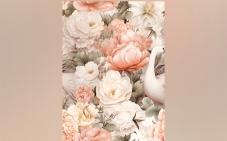 Floral Pattern Tile Background 78