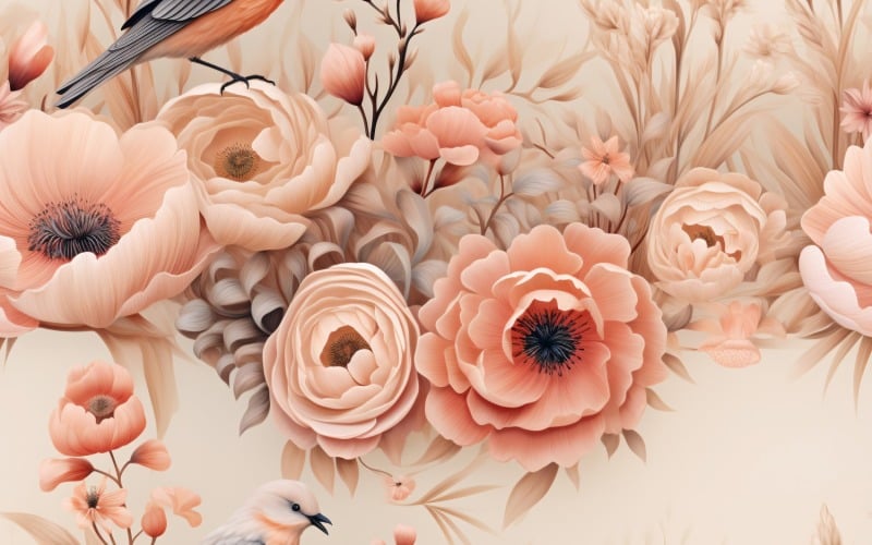 Floral Pattern Tile Background 85
