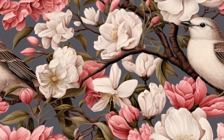 Floral Pattern Tile Background 88