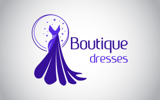 Boutique Dresses Logo Template