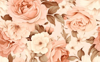 Floral Pattern Tile Background 08