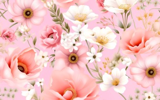 Floral Pattern Tile Background 154
