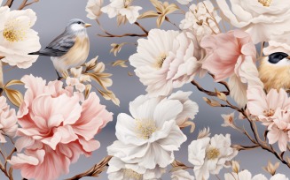 Floral Pattern Tile Background 87