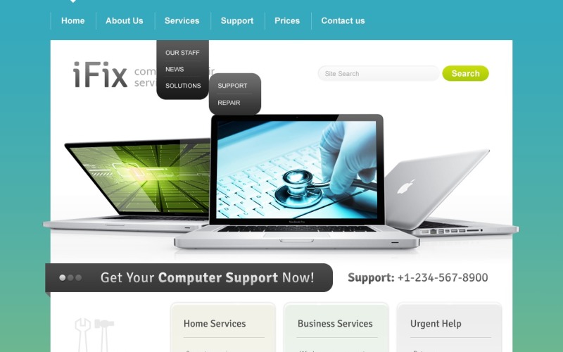 Computer Repair Website Template