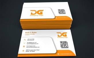 Customizable Professional Business Card for Your Corporate Identity