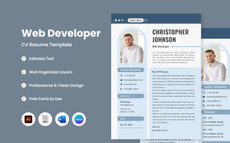 CV Resume Web Developer V2