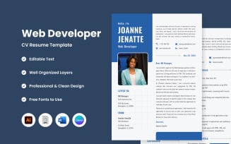 CV Resume Web Developer V3
