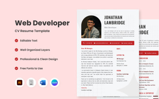 CV Resume Web Developer V5