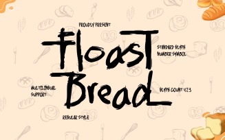 Floast Bread - Brush Handwritten Font