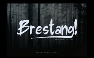 Font- Brestang Thriller brush style