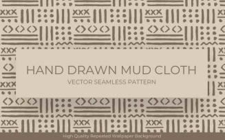 Hand Drawn African Mud Cloth Pattern