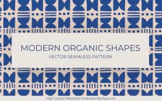 Modern Organic Shapes Seamless Pattern
