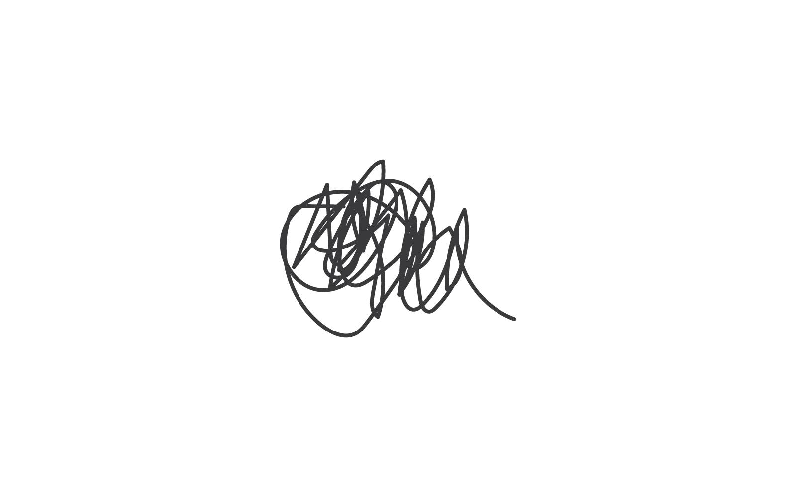 plantilla de vector de ilustración de icono de diseño de garabato