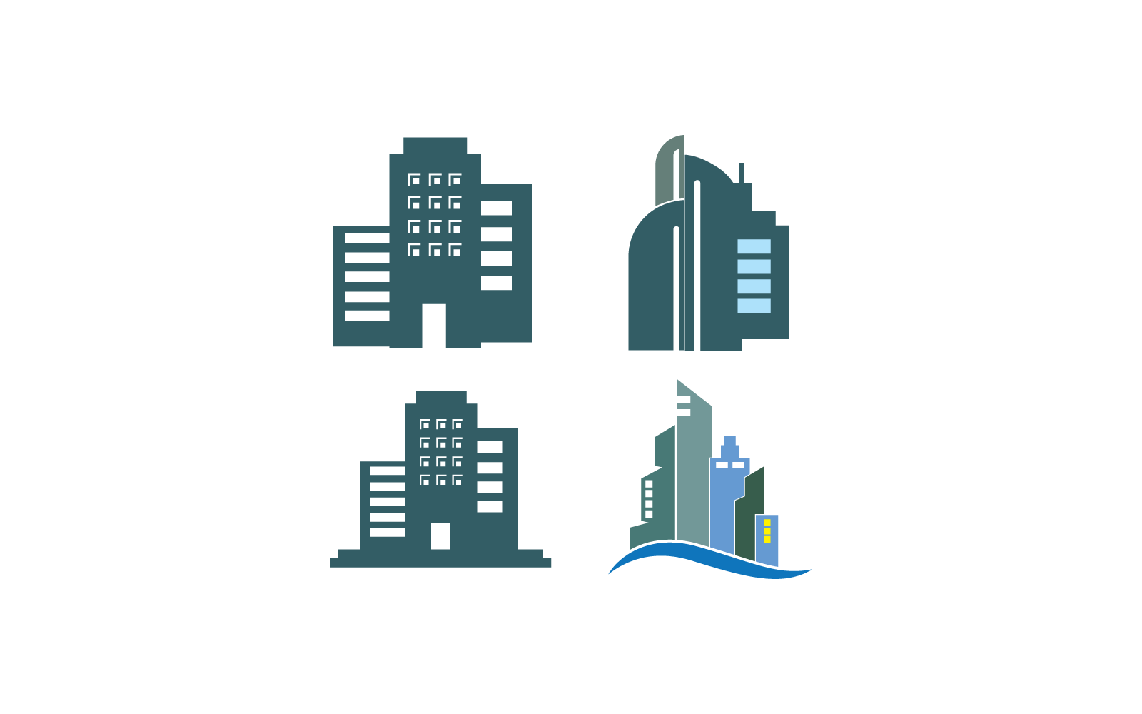 City skyline, city silhouette design illustration icon template
