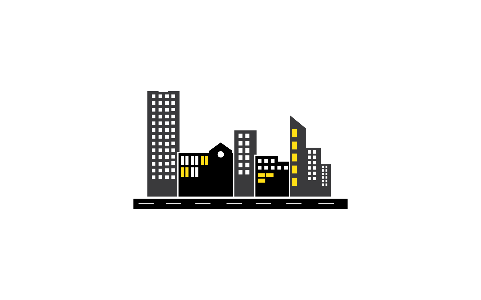 City skyline, city silhouette illustration vector template