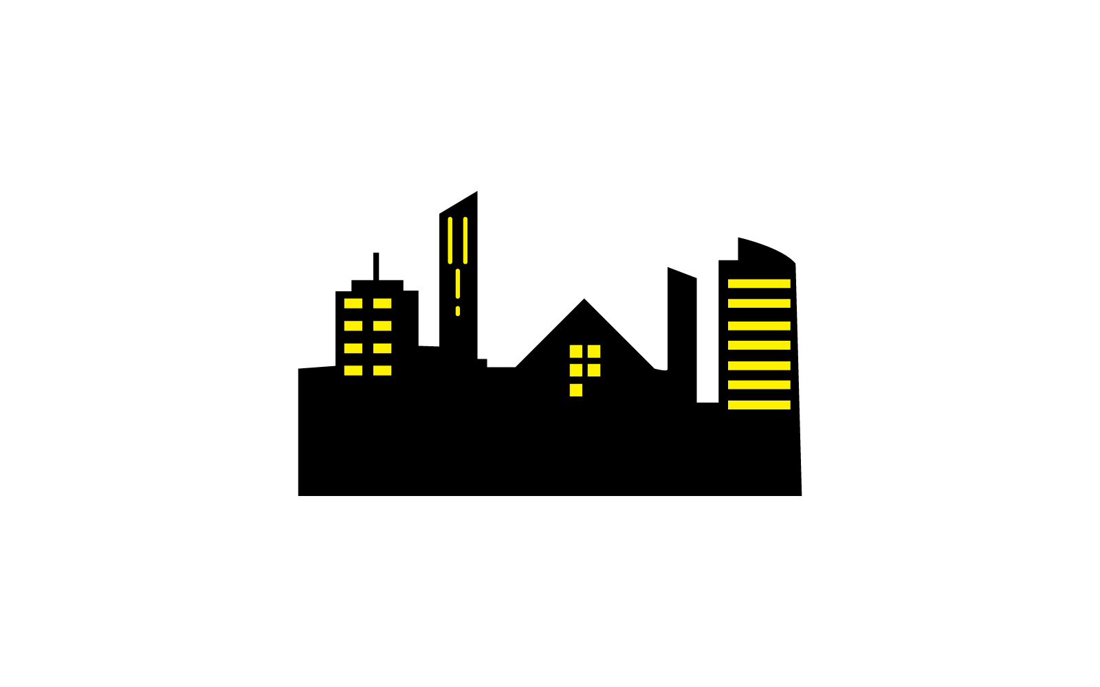 City skyline, city silhouette vector design illustration