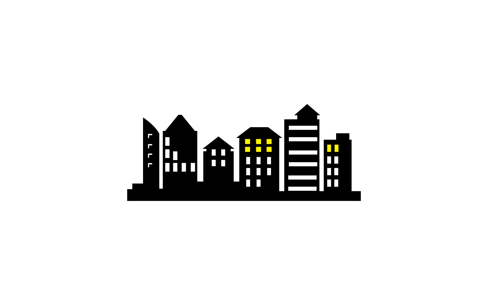 City skyline, city silhouette vector illustration flat design