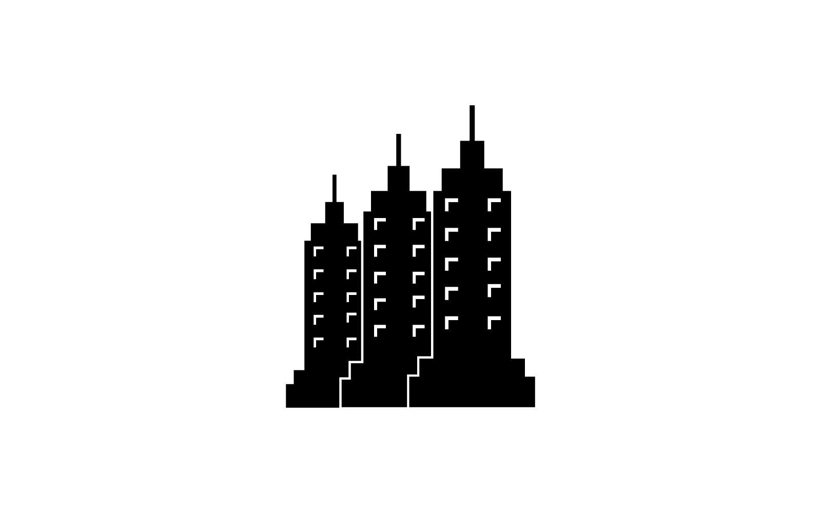 City skyline, city silhouette vector template design