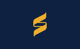 Stylish S letter mark logo design