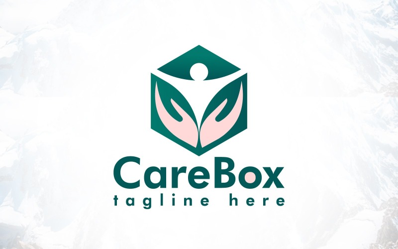 Human Care Box Logo Design Logo Template
