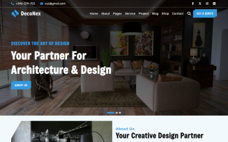 DecoNex - Architecture & Interior Design HTML5 Website Template