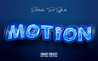 Dynamic motion 3d text style effect