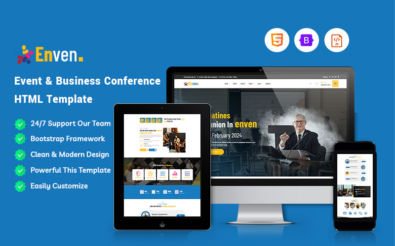 Enven - Event & Business Conference Website Template