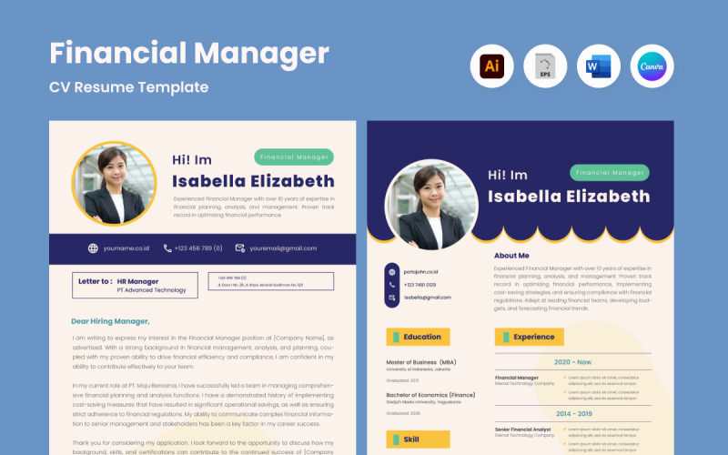 Resume Financial Manager V9 Resume Template